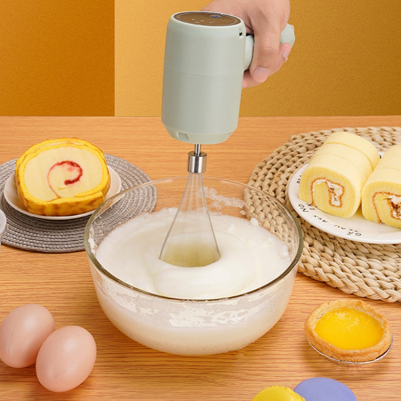 Electric Whisk Wireless Handheld Rechargeable Cream Mixer Kitchen Gadgets - PAWSHY