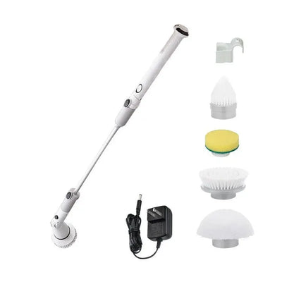 Kitchen Cleaning Tools Multifunctional Wireless Rechargeable Long-handle Retractable Waterproof Electric Cleaning Brush - PAWSHY