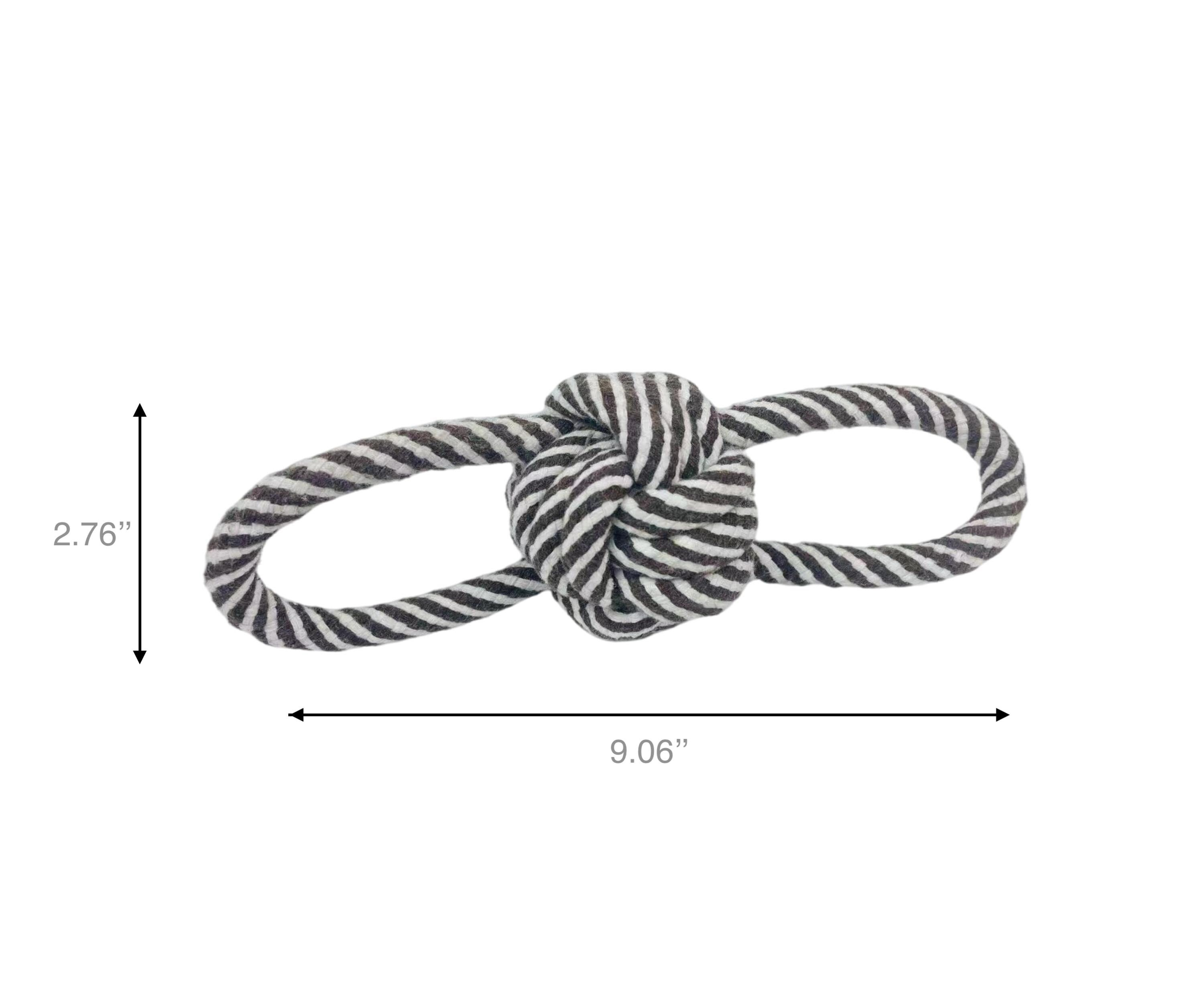 Monli Rope Toy / Black and White-3