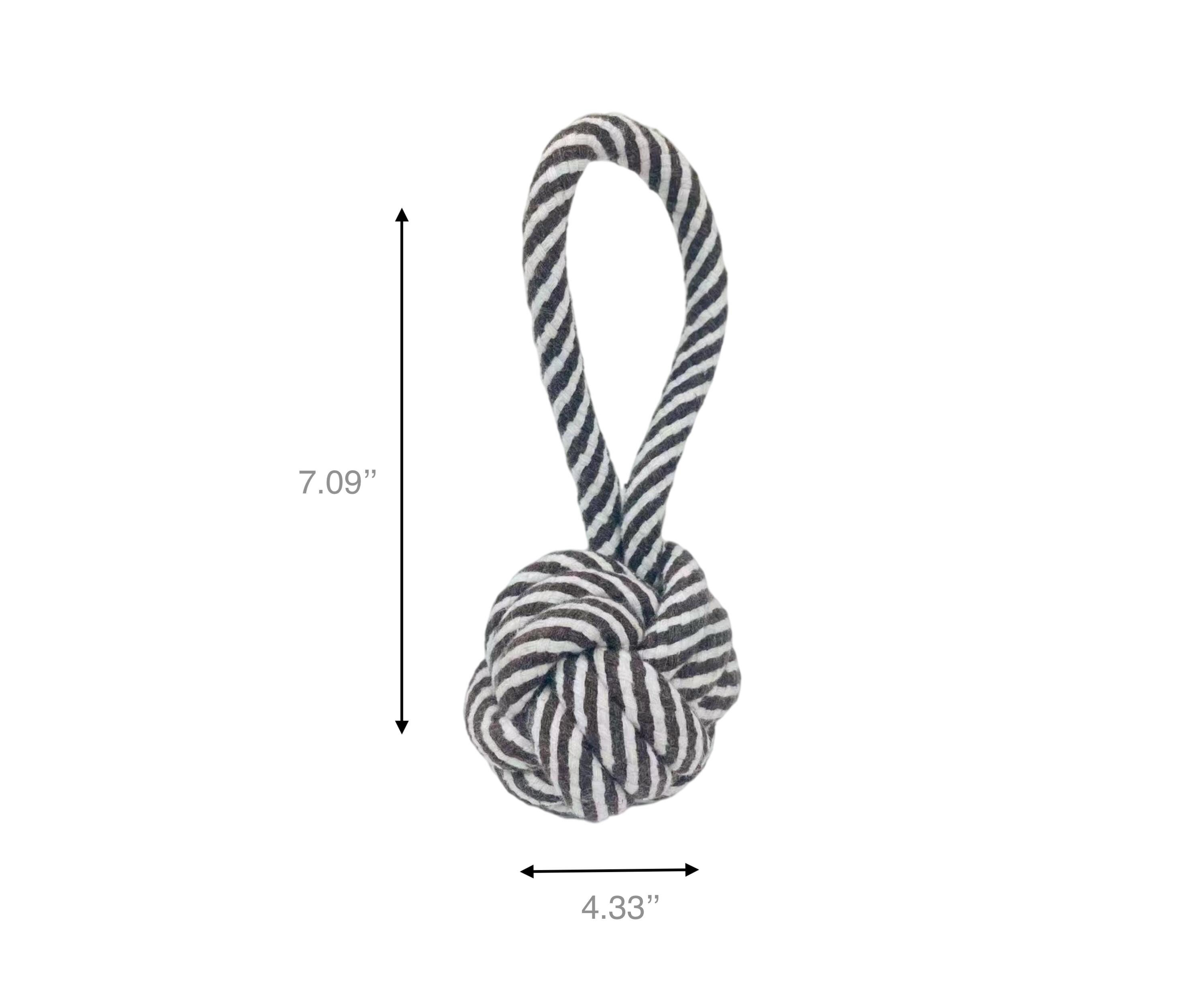 Monli Rope Toy / Black and White-1