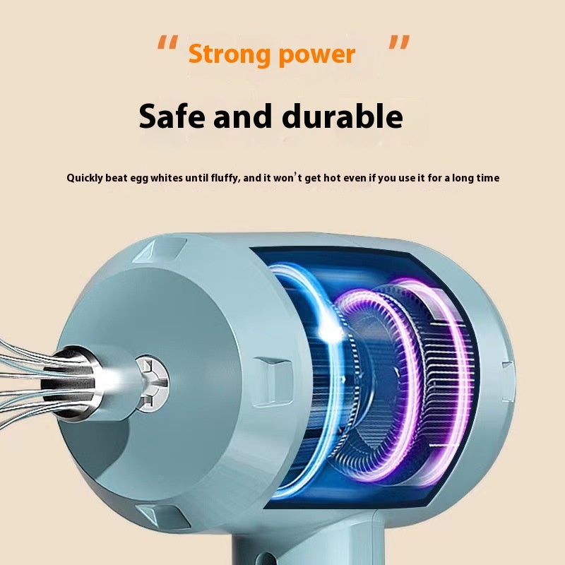 Electric Whisk Wireless Handheld Rechargeable Cream Mixer Kitchen Gadgets - PAWSHY