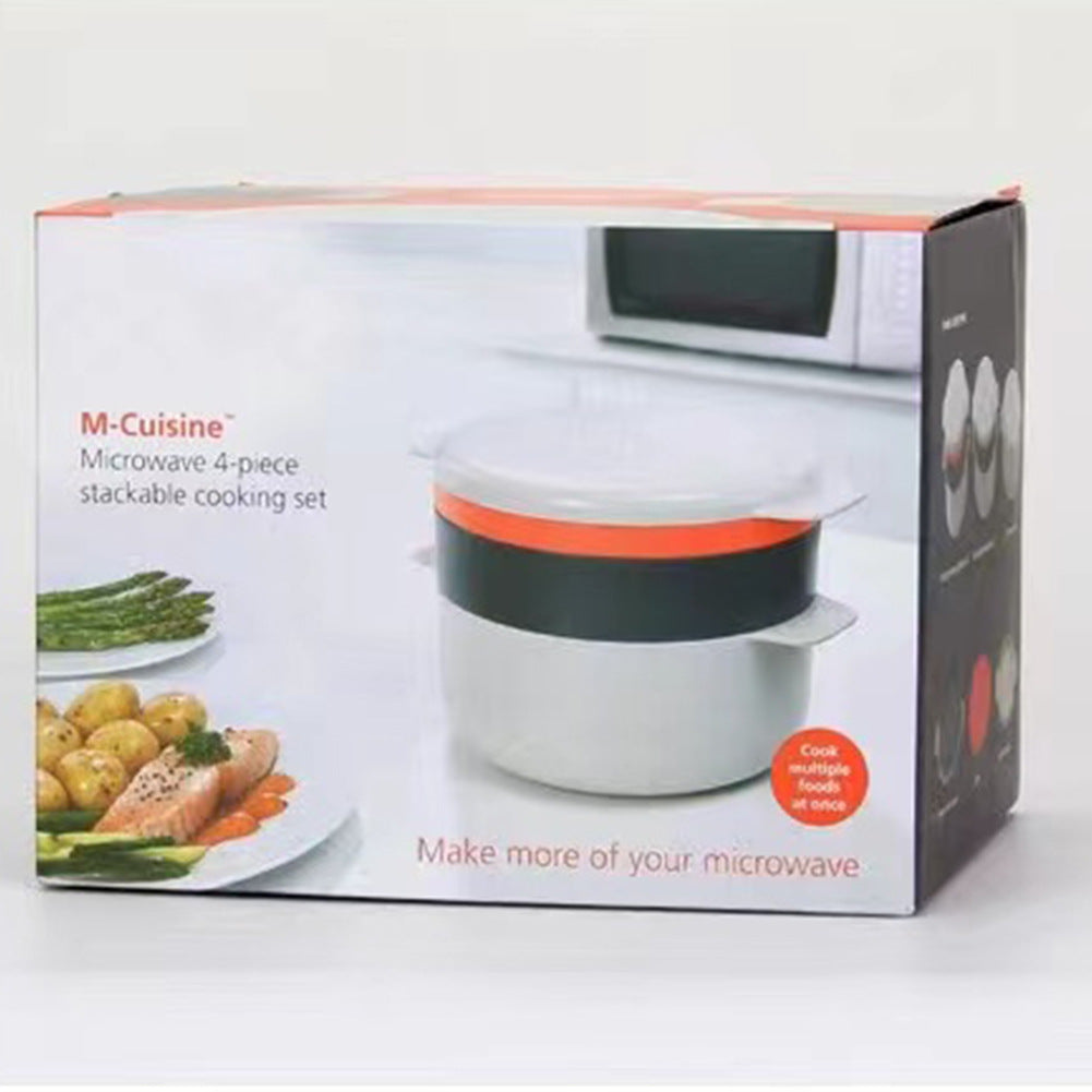 Kitchen Plastic Microwave Steaming Container Kitchen Gadgets - PAWSHY