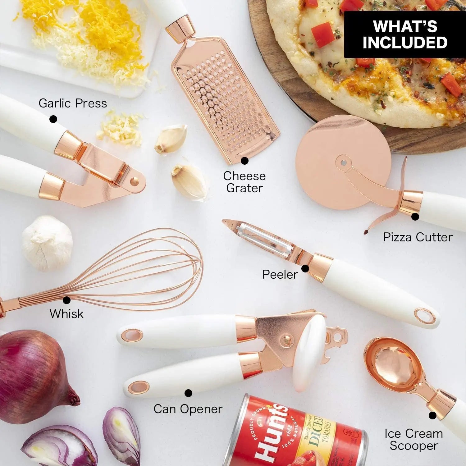 Stainless Steel Kitchen Gadgets 7 Piece Set - PAWSHY